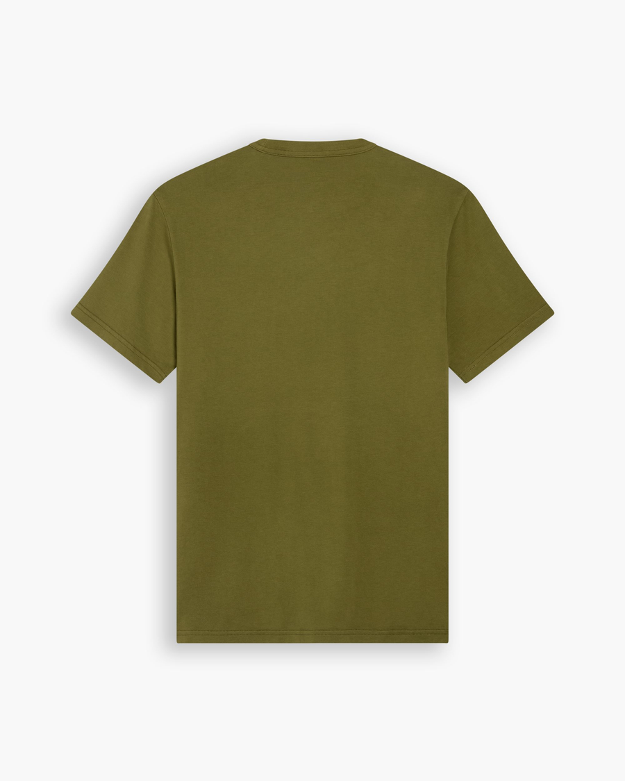 View of model wearing Avocado Crewneck Tee, Slim Fit.