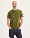 Front view of model wearing Avocado Crewneck Tee, Slim Fit.