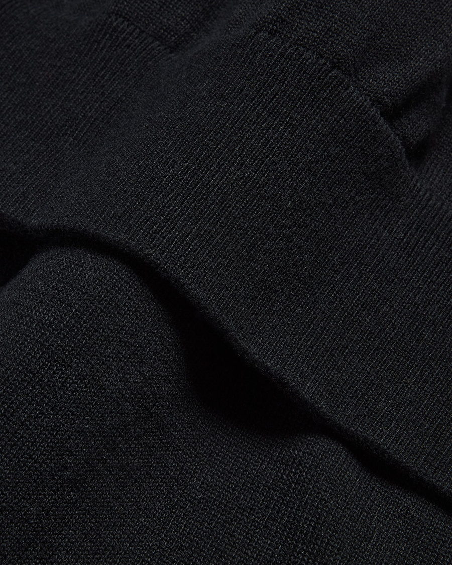 View of model wearing Beautiful Black Cardigan, Regular Fit.