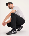 View of model wearing Beautiful Black Go Airweave Chino, Straight Fit.