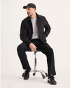 View of model wearing Beautiful Black Go Airweave Chino, Straight Fit.