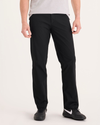 Front view of model wearing Beautiful Black Go Airweave Chino, Straight Fit.