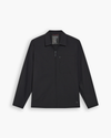 View of model wearing Beautiful Black Go Overshirt, Regular Fit with Airweave.