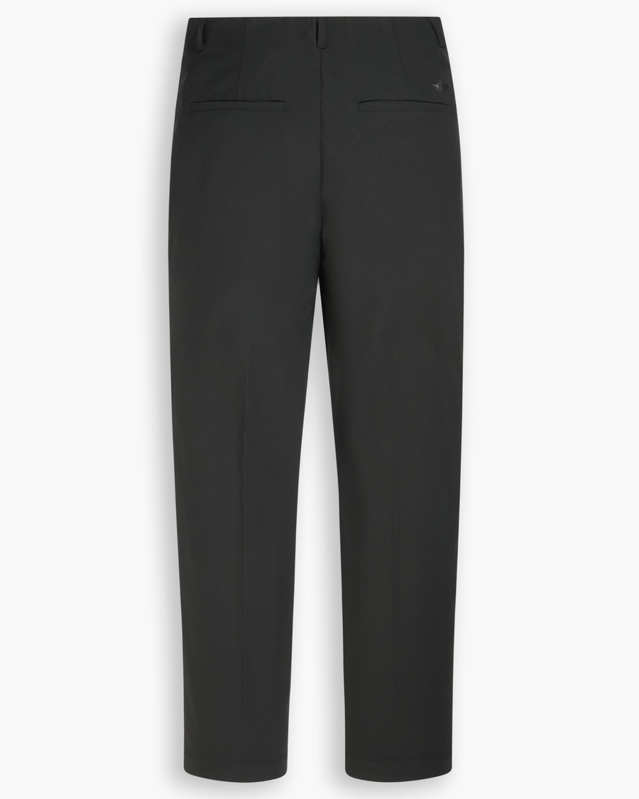 View of model wearing Beautiful Black Go Pant, Slim Fit with Airweave.