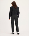 Back view of model wearing Beautiful Black Go Pant, Slim Fit with Airweave.