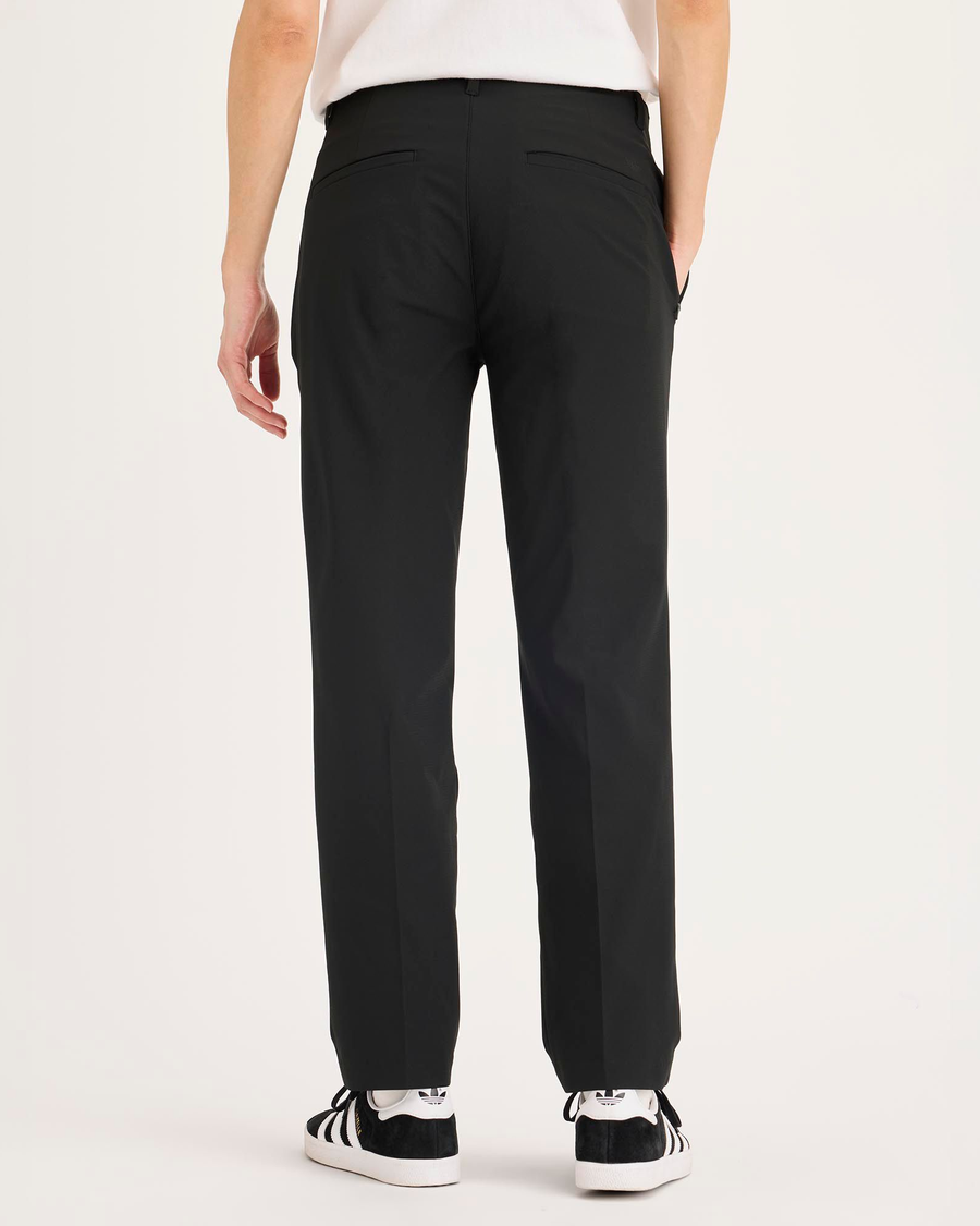 Back view of model wearing Beautiful Black Go Pant, Slim Fit with Airweave.