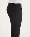 Side view of model wearing Beautiful Black Go Pant, Slim Fit with Airweave.