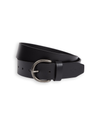 View of  Black Men's Classic Simple Belt.