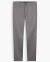 View of model wearing Burma Grey Signature Iron Free Khakis, Skinny Fit with Stain Defender®.