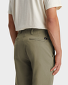 View of model wearing Camo Alpha Chino Pants, Straight Fit.