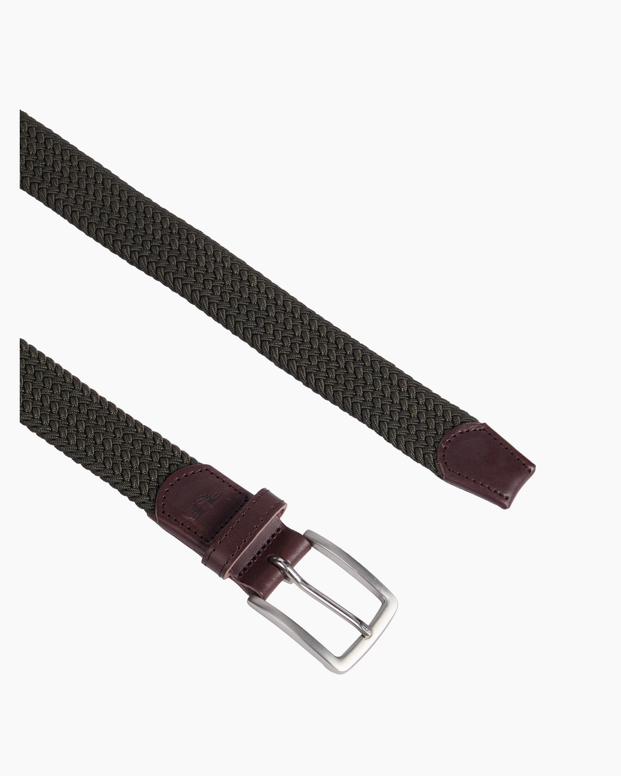 View of  Camo Men's Casual Braid Belt.