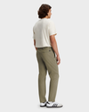 Back view of model wearing Camo Men's Straight Fit Smart 360 Flex California Chino Pants.