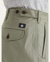 View of model wearing Camo Men's Straight Fit Supreme Flex Cargo Shorts.