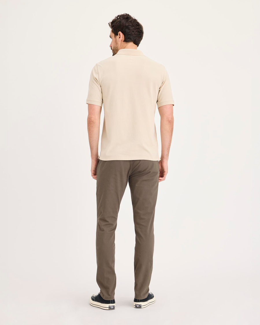 Back view of model wearing Chocolate Chip Ultimate Chino Pants with Smart 360 Flex™, Skinny Fit.
