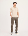 Front view of model wearing Chocolate Chip Ultimate Chino Pants with Smart 360 Flex™, Skinny Fit.