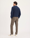Back view of model wearing Chocolate Chip Ultimate Chinos, Slim Fit.