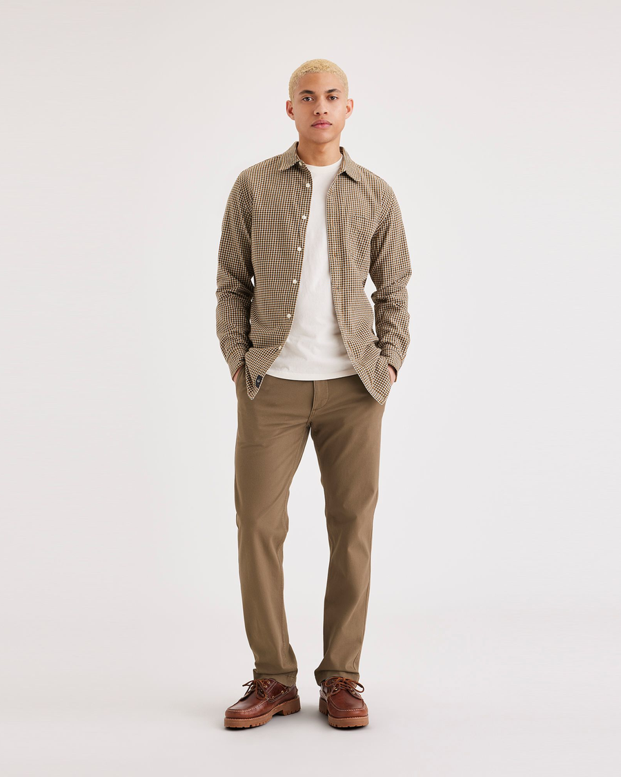 Front view of model wearing Cub Alpha Chino Pants, Slim Fit.