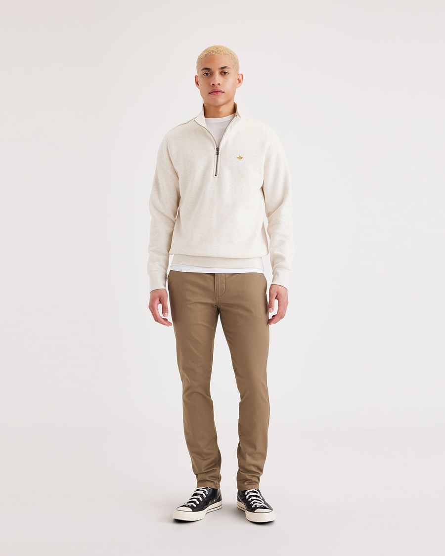 Front view of model wearing Cub Men's Skinny Fit Original Chino Pants.