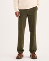 Front view of model wearing Dark Moss Ultimate Chino Pants with Smart 360 Flex™, Slim Fit.