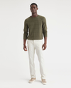 Front view of model wearing Egret Men's Slim Fit Original Chino Pants.