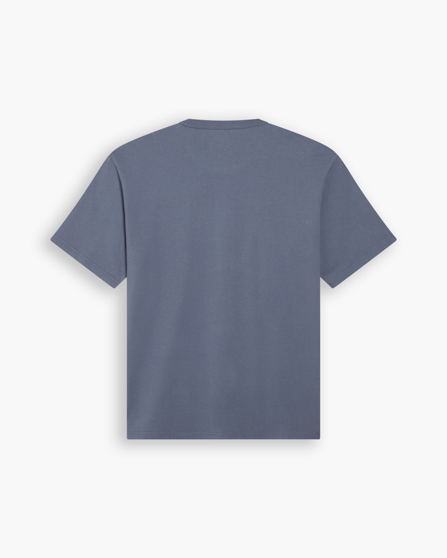 View of model wearing Folkstone Gray Eighty-Six Crewneck Tee, Relaxed Fit.