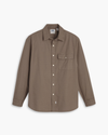 View of model wearing Fossil Garment Dye Eighty-Six Shirt, Relaxed Fit.