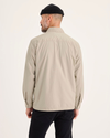Back view of model wearing Grit Coach's Shirt, Relaxed Fit.