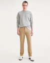 Front view of model wearing Harvest Gold Alpha Chino Pants, Skinny Fit.