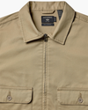 View of model wearing Harvest Gold Mechanic's Jacket, Regular Fit.