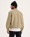 Back view of model wearing Harvest Gold Mechanic's Jacket, Regular Fit.