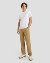 View of model wearing Harvest Gold Men's Straight Fit Original Chino Pants.