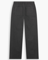View of model wearing Heather Gray Drawstring Pants.