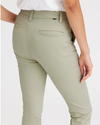 View of model wearing Lint Women's Skinny Fit Chino Pants.