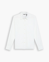View of model wearing Lucent White 1-Pocket Shirt, Regular Fit.