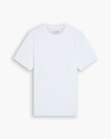 View of model wearing Lucent White Go Tee, Slim Fit.