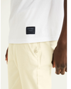 View of model wearing Lucent White Original Tee, Slim Fit.