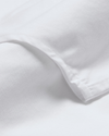 View of model wearing Lucent White Signature Shirt with Stain Defender®, Slim Fit.