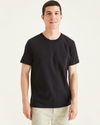 Front view of model wearing Mineral Black Original Tee, Slim Fit.