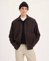 Front view of model wearing Mole Overshirt, Relaxed Fit.