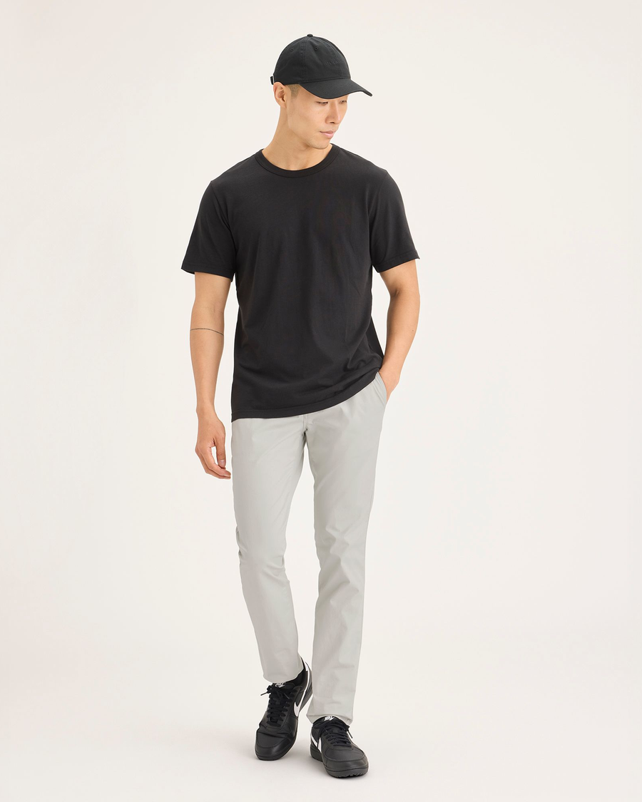 Front view of model wearing Moonstruck Men's Skinny Fit Original Chino Pants.