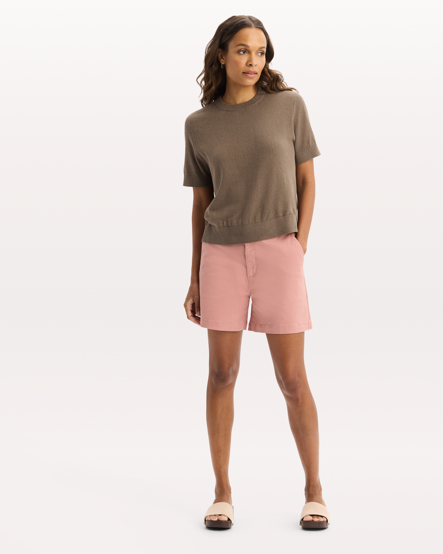 View of model wearing Morel Sweater Tee, Regular Fit.