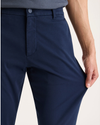 View of model wearing Navy Blazer Go Activeflex Chino, Slim Fit.