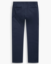View of model wearing Navy Blazer Go Activeflex Pull-On Pant, Slim Fit.
