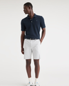 View of model wearing Navy Blazer Original Polo, Slim Fit.