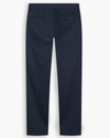 View of model wearing Navy Blazer Signature Iron Free Khakis, Skinny Fit with Stain Defender®.