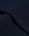 View of model wearing Navy Blazer Sweater Polo, Relaxed Fit.