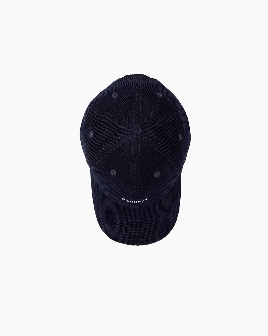 View of  Navy Blazer Unisex Corduroy Baseball Cap.