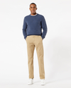 Front view of model wearing New British Khaki Men's Slim Fit Smart 360 Flex Ultimate Chino Pants.