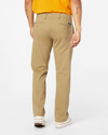Back view of model wearing New British Khaki Ultimate Chinos, Straight Fit.