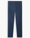 View of model wearing Ocean Blue Alpha Chino Pants, Slim Fit.